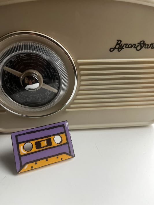 Purple Comic cassette ring