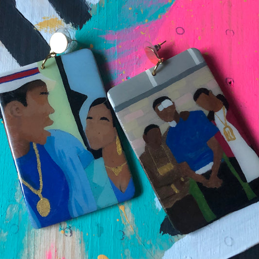 Paid In Full Character Earrings